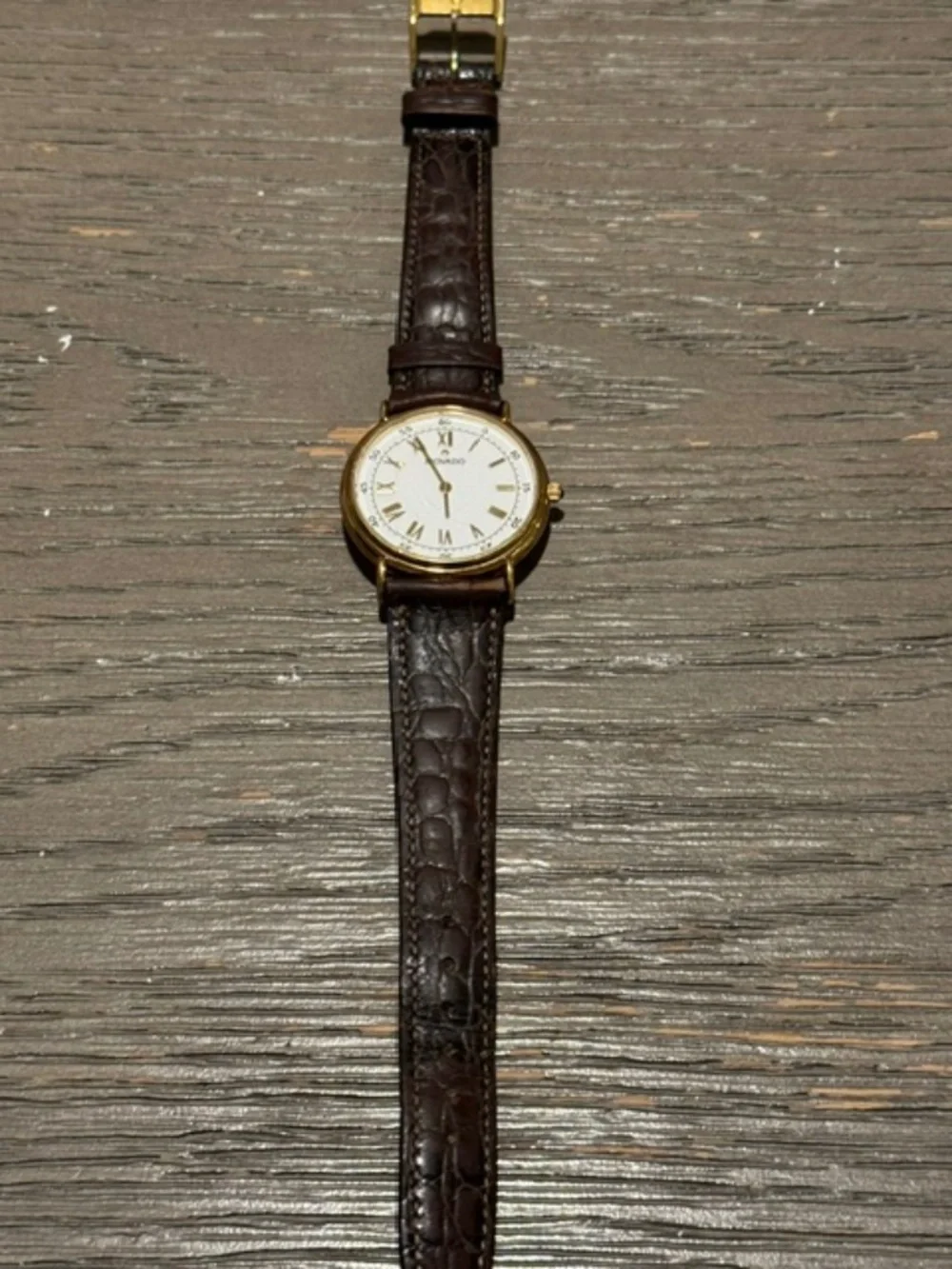 Movado Alligator Band Watch